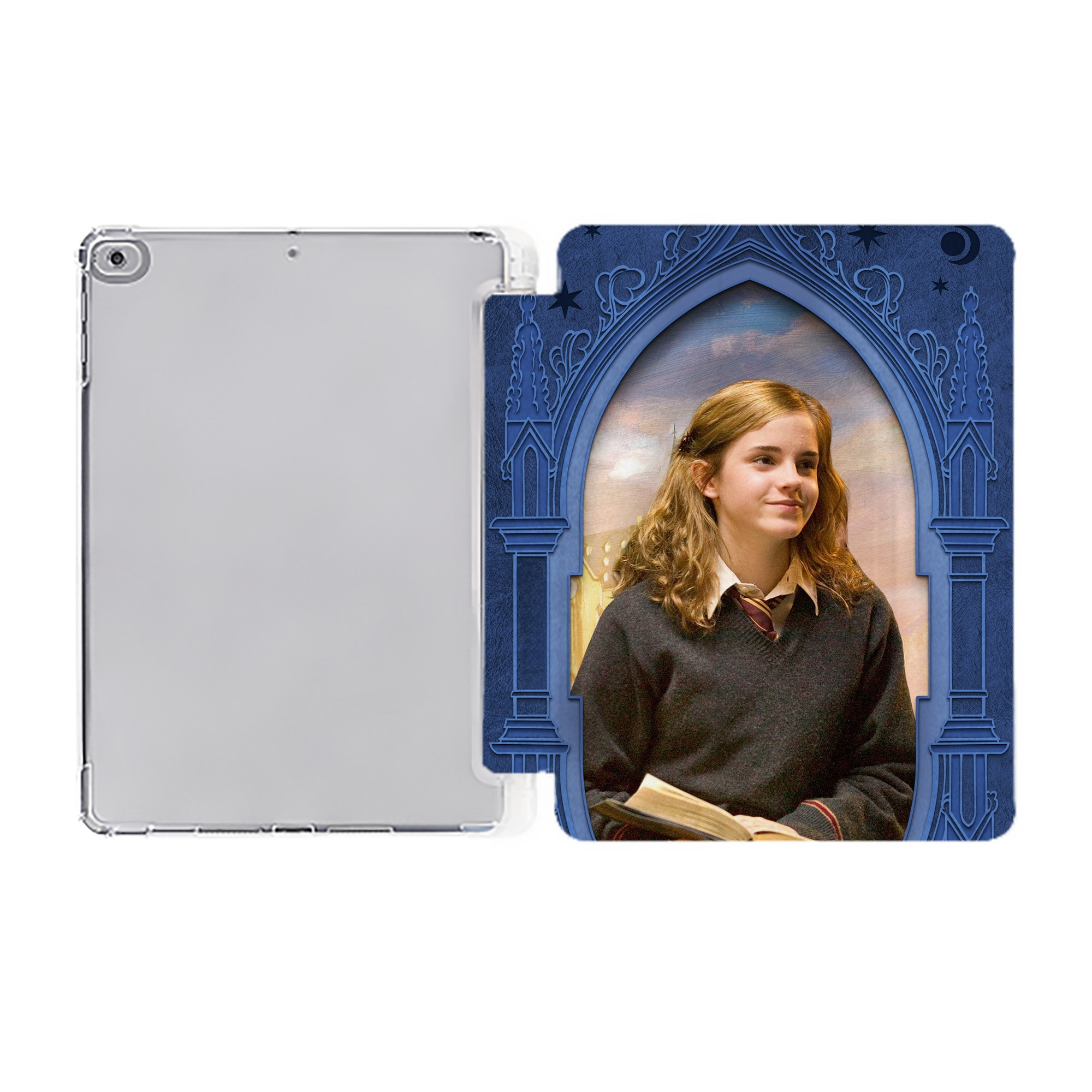 （画像用） Harry Potter ハリー・ポッターシリーズ IPad ケース ペン収納付き 三つ折りスタンド PUレザー×シリコン 対応機種9.5/10.5/10.9インチ